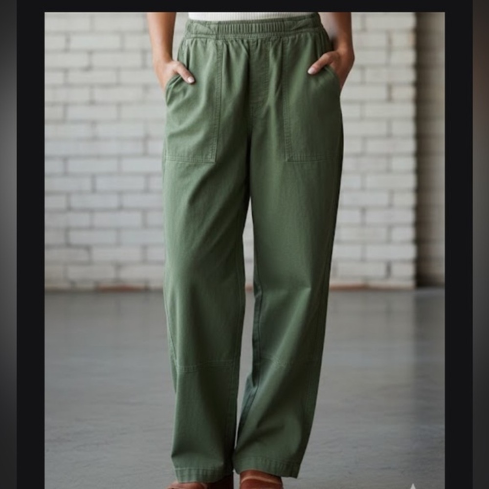 Pilcro Olive Women's Cargo Jeans